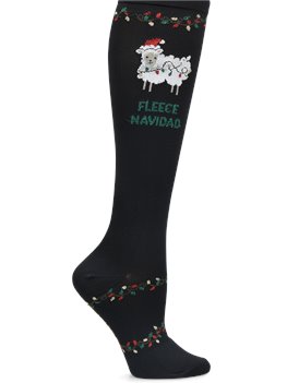 Fleece Navidad Nurse Mates Compression Socks